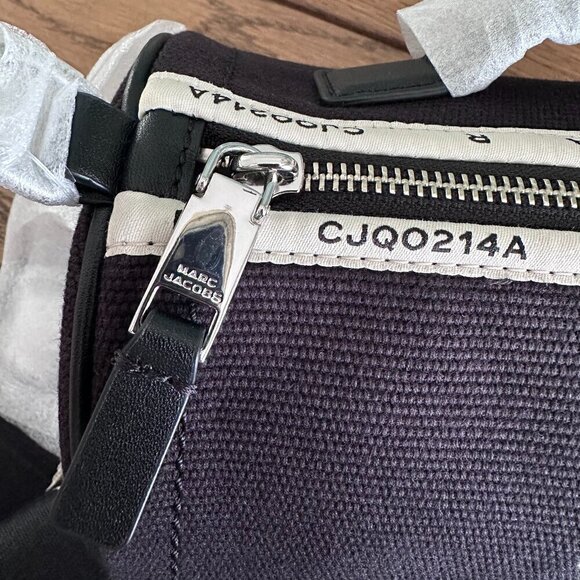 NWT! Marc Jacobs The Jacquard Duffle bag -Black Canvas - Picture 7 of 16